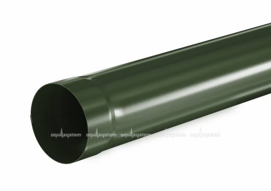 Труба водосточная AQUASYSTEM Темно-зеленый RR11 D 90 мм, L 1 м